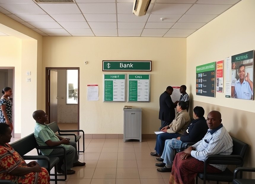 After — Tickets split by transaction type and an orderly waiting area.